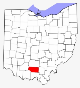 Map Of Ohio Highlighting Pike County - Clermont County Ohio, HD Png Download, Free Download