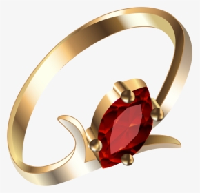 Gold Ring With Ruby Png Clipart - Png Format Jewellery Png Hd, Transparent Png, Free Download