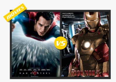Manofsteel Vs Ironman3 - فیلم سینمایی مرد پولادین, HD Png Download, Free Download