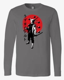 Uzumaki Naruto Nine Tail Fox Form - Long-sleeved T-shirt, HD Png Download, Free Download