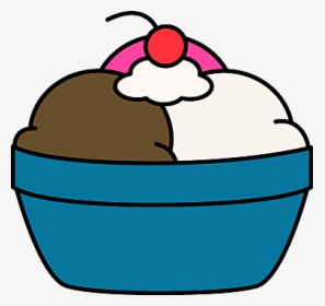 Bowl Of Ice Cream Clipart, HD Png Download, Free Download