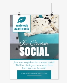 Ice Cream Social Poster Template Preview - Poster, HD Png Download, Free Download