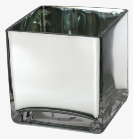 Mirrored Glass Cube Vase - Glass Cube Png, Transparent Png, Free Download