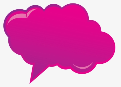 Pink Comic Word Bubble, HD Png Download, Free Download