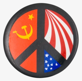 Peace Sign Ussr And United States Cause Button Museum, HD Png Download, Free Download
