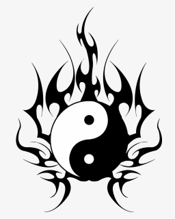 Yinyang Tattoos Clipart Spider, HD Png Download, Free Download