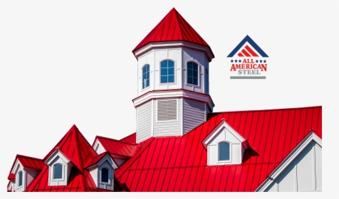 All American Steel Banner Of House Using Red Metal, HD Png Download, Free Download
