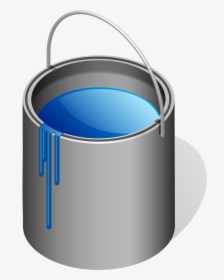 Clipart Of Paint, Tin And Blue Can - Can Of Paint Clipart, HD Png Download, Free Download