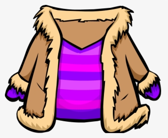 Jacket Clipart Fur Coat - Cartoon Fur Coat Png, Transparent Png, Free Download