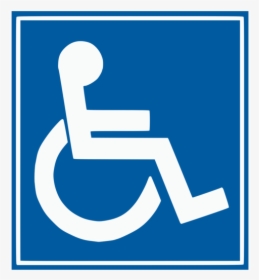 Handicap Parking Sign Vector - Handicap Sign Transparent, HD Png Download, Free Download