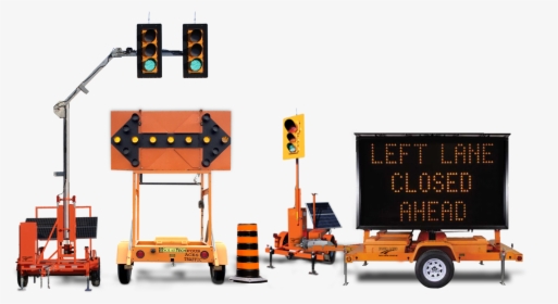 Portable Traffic Lights And Signs - Portable Traffic Signs, HD Png Download, Free Download