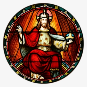 Catholic Stained Glass Window Free Png Image - Christ The King Stained Glass, Transparent Png, Free Download