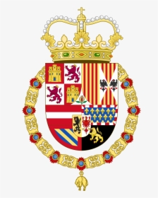 Skull Coat Of Arms Royalty Png - Philip Ii Of Spain Family Crest, Transparent Png, Free Download