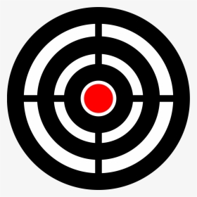 Aim Png - Transparent Background Bullseye Clipart, Png Download, Free Download