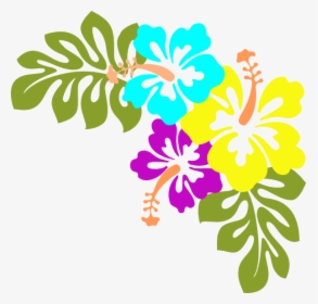 Flowers Clip Art At - Luau Flowers Clip Art, HD Png Download, Free Download