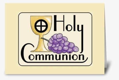Communion Grapes And Cup Greeting Card - Seedless Fruit, HD Png Download, Free Download