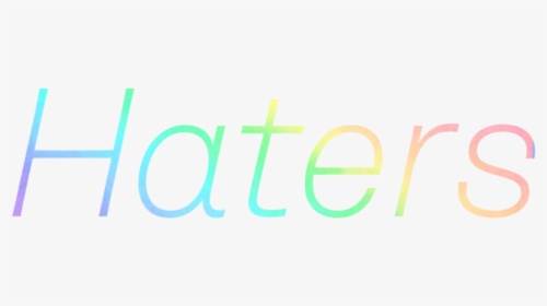 #new #sticker #haters #png #arcoiris #letras #tumblr - Parallel, Transparent Png, Free Download