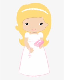 Clip Art First Communion Girl - Clipart Comunion Png Girl, Transparent Png, Free Download