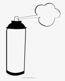 Spray Paint Coloring Page - Transparent Spray Paint Bottle, HD Png Download, Free Download