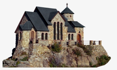 Church, Rock, Isolated, Mountain, Chapel, Church Window - Chapel On The Rock, HD Png Download, Free Download