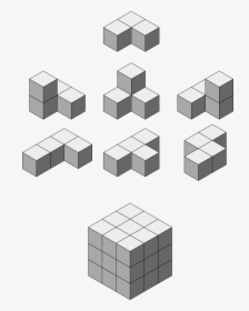 Soma Cube Clip Arts - Soma Cube Png, Transparent Png, Free Download