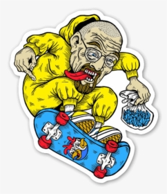 Walter White Skate Sticker - Sticker Skate, HD Png Download, Free Download