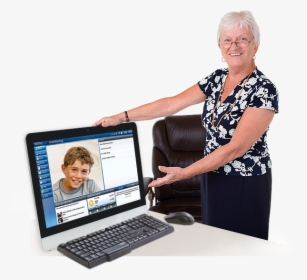 Old Lady - Old Lady Computer Png, Transparent Png, Free Download