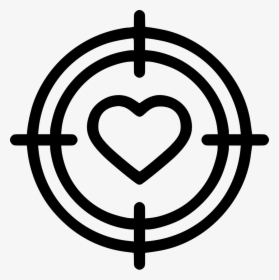 Romantic Valentine Day Dart Game Aim Archer Comments - Sniper Symbol, HD Png Download, Free Download