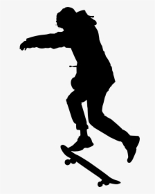 Skateboard Black & White - Kickflip, HD Png Download, Free Download