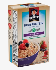 Quaker® Protein Triple Berry Flavour Instant Oatmeal - Quaker Triple Berry Oatmeal, HD Png Download, Free Download