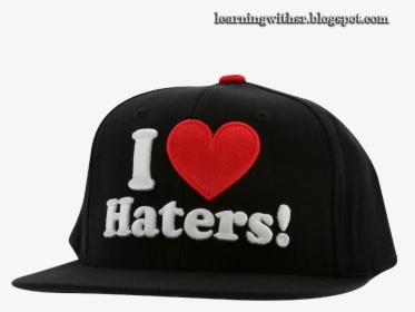 New Style Cap Png - Love Haters Cap, Transparent Png, Free Download