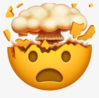 #emoji De Cabeza Explotando - Mind Blown Emoji Iphone, HD Png Download, Free Download