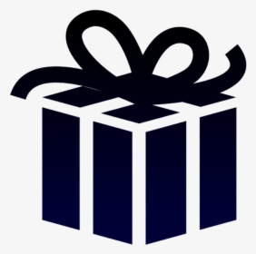 Gift Vector Icon - Blue Gift Icon Png, Transparent Png, Free Download