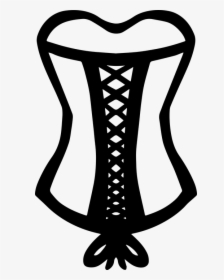 Laced, Corset, Fashion, Clothing, Binding, Elegant - Corset Drawing, HD Png Download, Free Download