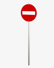 No Entry Sign Post, HD Png Download, Free Download