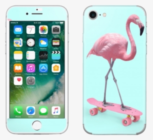 Skateboarding Flamingo Skin Iphone - Phone 6 128gb Price, HD Png Download, Free Download