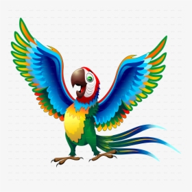 Cartoon Parrot Transparent Background, HD Png Download, Free Download