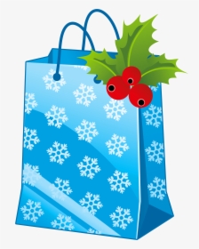 Transparent Christmas Gift Clip Art - Christmas Gift Bag Clipart, HD Png Download, Free Download