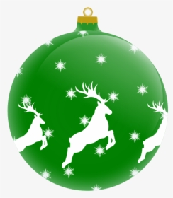 Christmas Ornament Clip Art The Cliparts - Green Christmas Ornament Clip Art, HD Png Download, Free Download