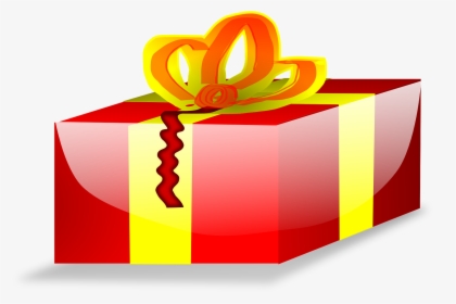 Gift,brand,yellow - Cartoon Transparent Background Christmas Gift, HD Png Download, Free Download