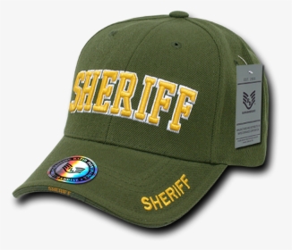 Sheriff Cap Olive - Baseball Cap, HD Png Download, Free Download