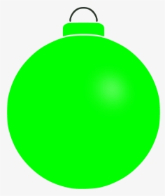 Plain Christmas Bauble Clip Art - All Green Bauble Clipart, HD Png Download, Free Download