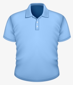 Blank T Shirt Png - Blue Polo Shirt Clipart, Transparent Png, Free Download