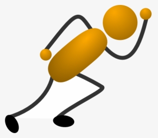 Stick Figure At Getdrawings - Cartoon Stick Figure Runner, HD Png Download, Free Download