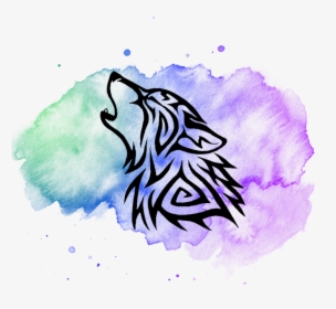 Transparent Purple Wolf Png - Clip Art Wolf Head, Png Download, Free Download