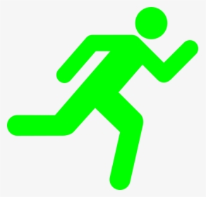 Clip Art Green Stickman - Running Stick Figure, HD Png Download, Free Download