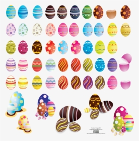 Vector Easter Eggs Set2 Cs By Dragonart - Design A Easter Egg, HD Png Download, Free Download