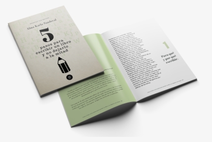 5 Pasos Para Escribir Un Libro Y No Dejarlo A La Mitad - Graphic Design, HD Png Download, Free Download