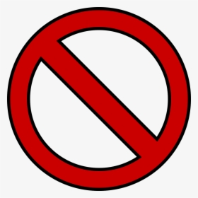 Banned Symbol Png - Red No Circle Png, Transparent Png, Free Download