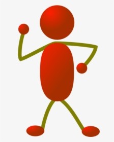Stick Man Figure Dancing - Transparent Stick Figure Color, HD Png Download, Free Download